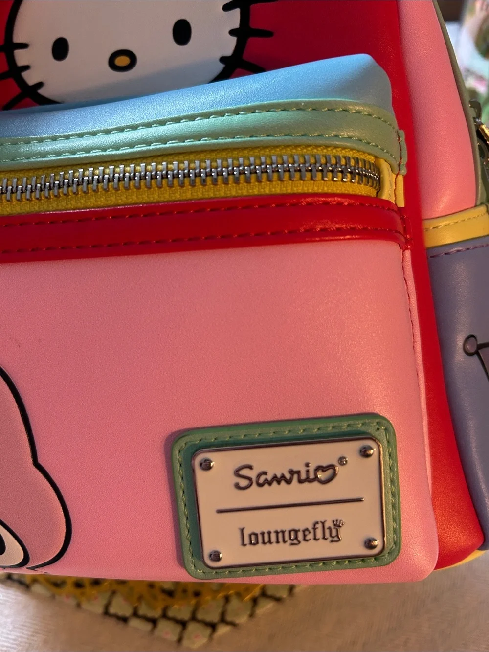Sanrio Mini Backpack with Hello Kitty & My Melody - Red Pink Blue Yellow
